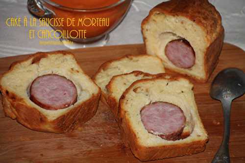 Cake à la saucisse de morteau et cancoillotte