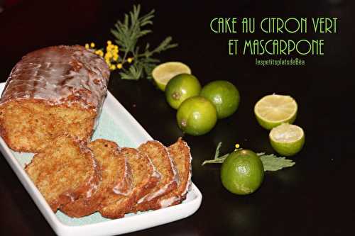 Cake au citron vert et au mascarpone