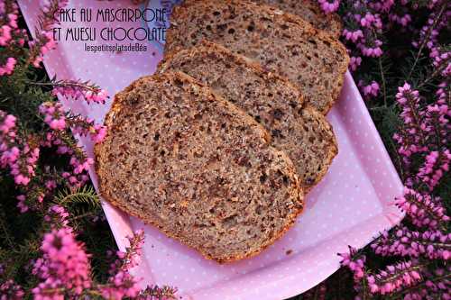 Cake au mascarpone et muesli chocolat