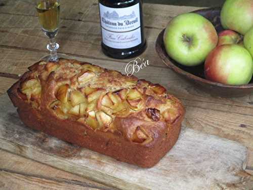 Cake aux pommes sautées flambées au Calvados