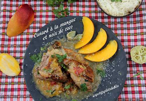 Canard à la mangue et à la noix de coco