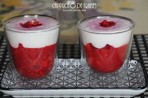 Capuccino de fraises