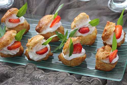 Choux à la mousse de fraises - Balade Picarde - La fête médiévale Jeanne Hachette à Beauvais