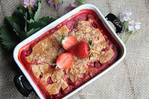 Clafoutis aux fraises et à l'amande