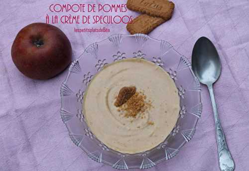 Compote de pommes onctueuse à la crème de spéculoos