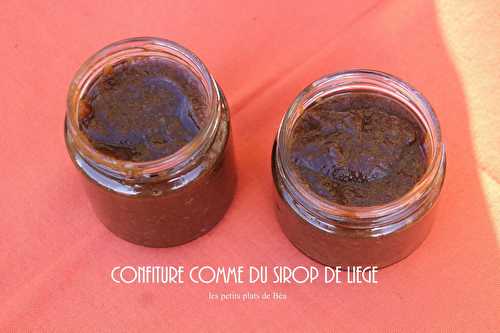 Confiture comme du sirop de Liège.