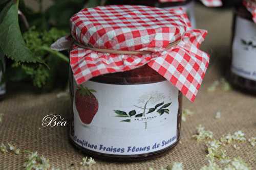 Confiture de fraises et fleurs de sureau - Les petits plats de Béa