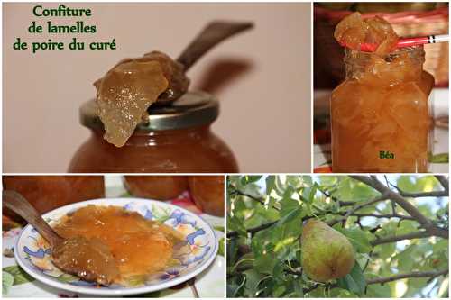 Confiture de lamelles de poires du curé