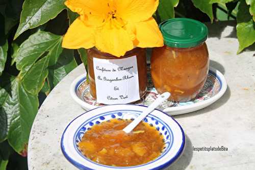 Confiture de mangue au gingembre, rhum et citron vert - Cuba (2)