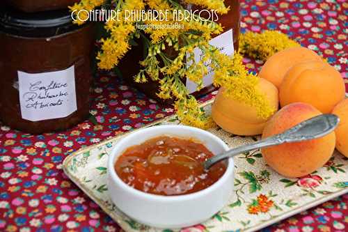 Confiture rhubarbe abricots