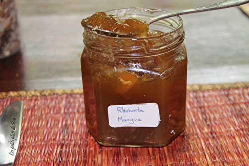 Confiture rhubarbe-mangue