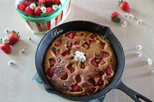 Cookie géant fraises et pistaches