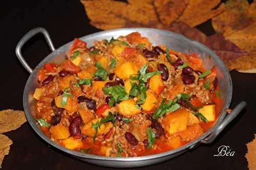 Courge sweet potato façon chili