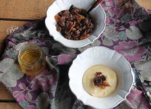 Crème de semoule à l'huile d'argan et compotée de fruits moelleux - Les petits plats de Béa