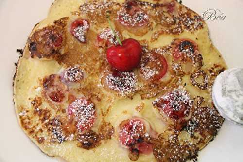 Crêpes rustiques aux cerises et au lait ribot