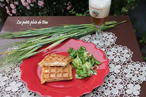 Croque gaufre au maroilles comme à la brocante de Maroilles - Région Nord (1)