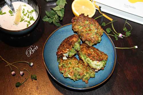 Croquettes aux petits pois à la feta et au zaatar de Yotam Ottolenghi