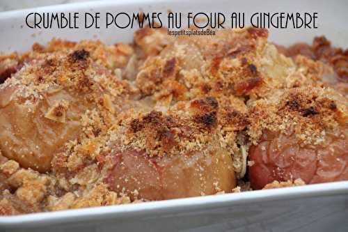 Crumble de pommes au four au gingembre