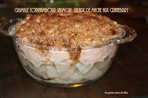 Crumble topinambour et saumon