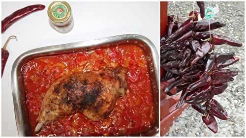 Cuisse de dinde basquaise