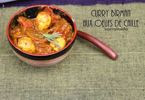 Curry birman aux oeufs de caille - Voyage en Birmanie, marchés locaux - Les petits plats de Béa