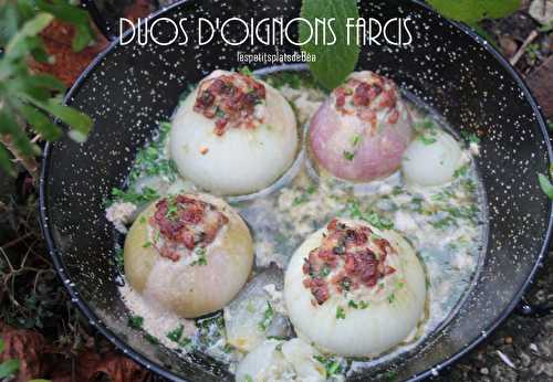 Duos d'oignons farcis