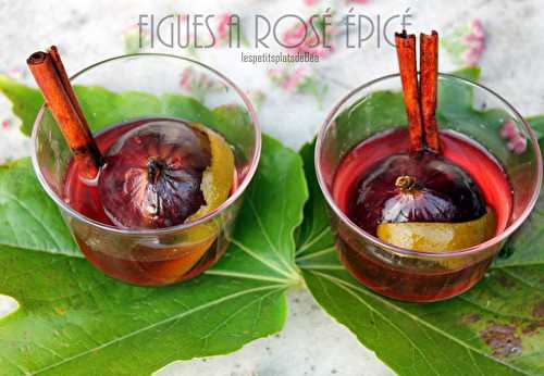 Figues au rosé épicé