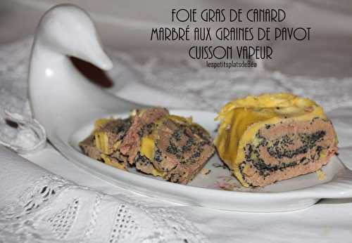 Foie gras marbré aux graines de pavot