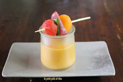 Gaspacho de melon à la menthe