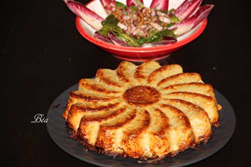 Gateau de pommes de terre à la tomme