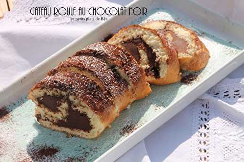 Gateau roulé au chocolat noir