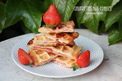 Gaufrettes aux fraises