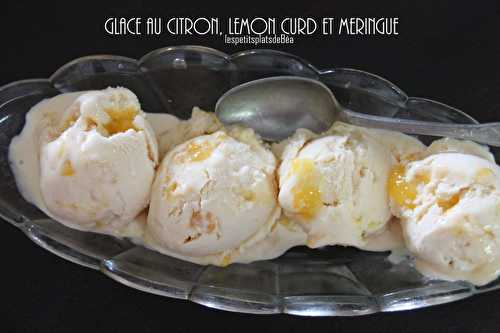 Glace au citron, lemon curd et meringue