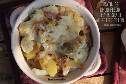 Gratin de chou fleur et d'artichaut au Petit Breton - balade bretonne à Vitré