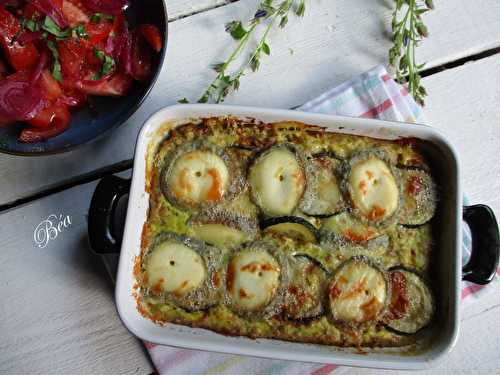 Gratin de courgettes au sarrasin et au chèvre de Sainte Maure - balade en Pays de Loire : Chambord