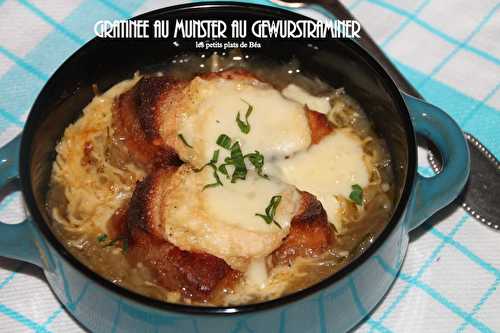 Gratinée au Munster au Gewurztraminer