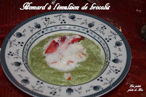 Homard à l'émulsion de brocolis