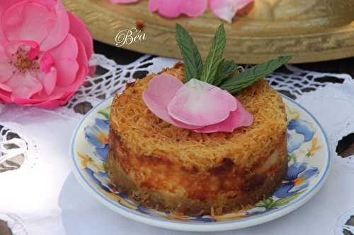 Konafa à la ricotta et à la rose