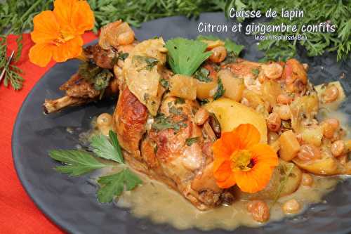 Lapin au citron et gingembre confits