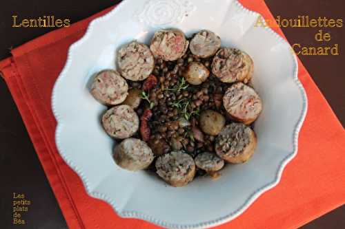 Lentilles aux andouillettes de canard