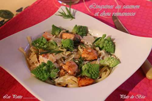 Linguines au saumon et au chou romanesco