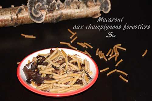 Macaroni aux champignons forestiers - Les petits plats de Béa