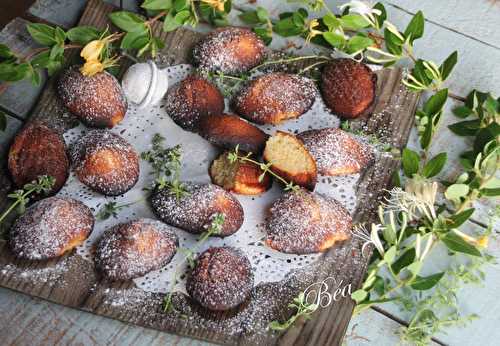 Madeleines au thym citron