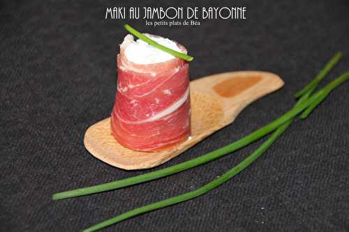 Maki au jambon de Bayonne