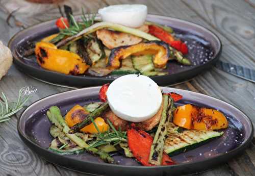 Méli mélo de légumes grillés à la plancha pour une tartufina