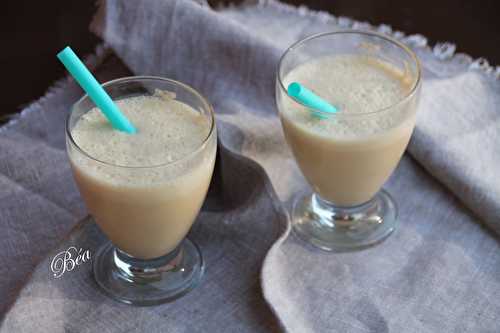 Milk-shake au lait ribot et caramel beurre salé - balade bretonne : le château de Kergroadès