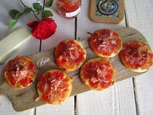 Mini pizzas basques - Les petits plats de Béa