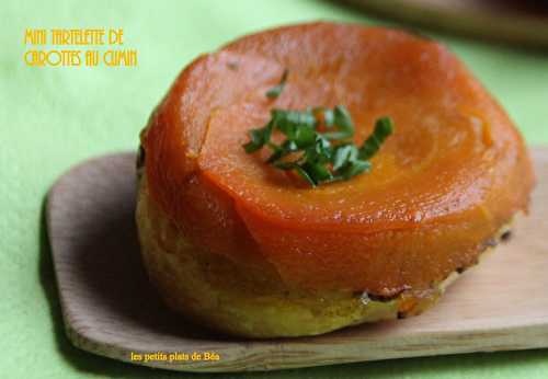 Mini-tatin de carottes au cumin