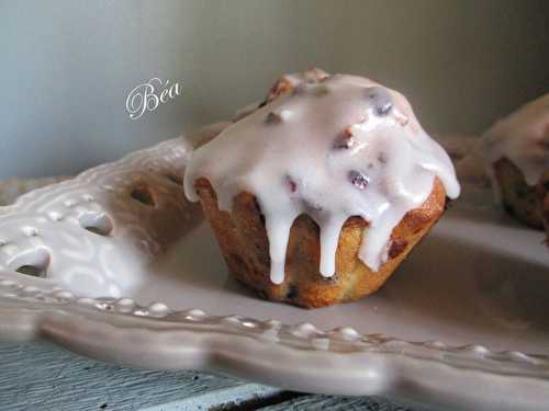 Moelleux à l'épeautre, amandes et myrtilles