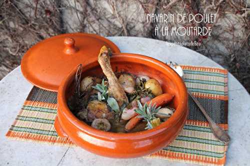 Navarin de poulet à la moutarde